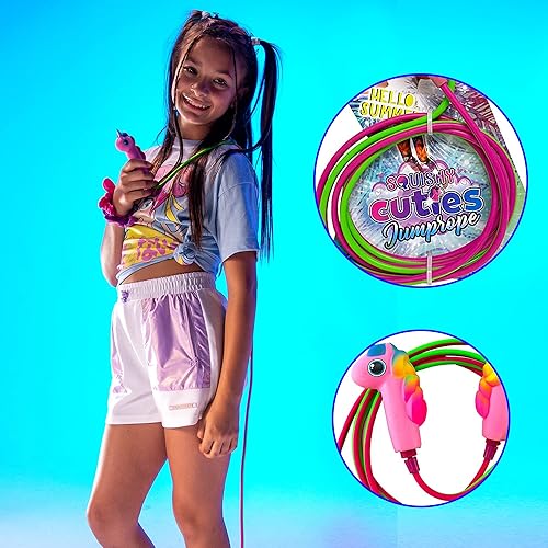 Miniatura 2 de KESS Squishy Cuties - Jump Rope For Kids, Fitness Jump Rope, Skipping Rope, Excercise Jump Rope, 7ft long, Outdoor Fun Activity, Great Party Favors
