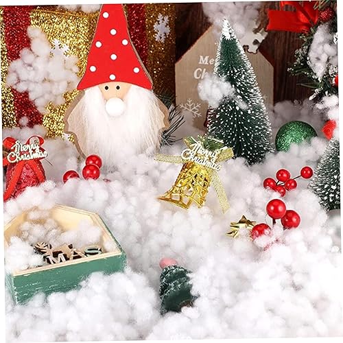 Miniatura 2 de Decoración de nieve falsa de Navidad, relleno de fibra esponjosa, cubierta de nieve blanca falsa para árbol de Navidad, hogar y decoración de fiesta