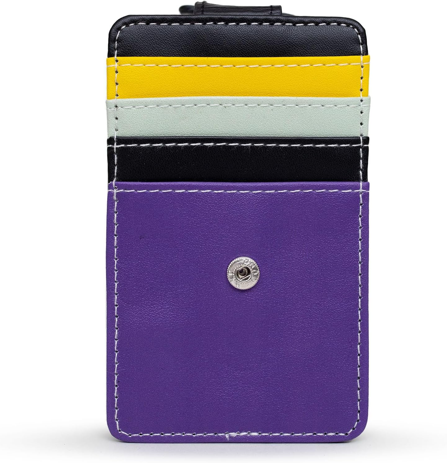 Buckle-Down Disney Wallet, Character Wallet ID Card Holder, Sleeping Beauty Villain Maleficent Face Multi Color, Vegan Leather - Image 3