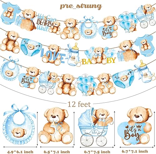 Miniatura 3 de Decoraciones de oso de peluche para baby shower, We Can Bearly Wait, decoraciones de fiesta de cumpleaños, guirnaldas y suministros temáticos de oso