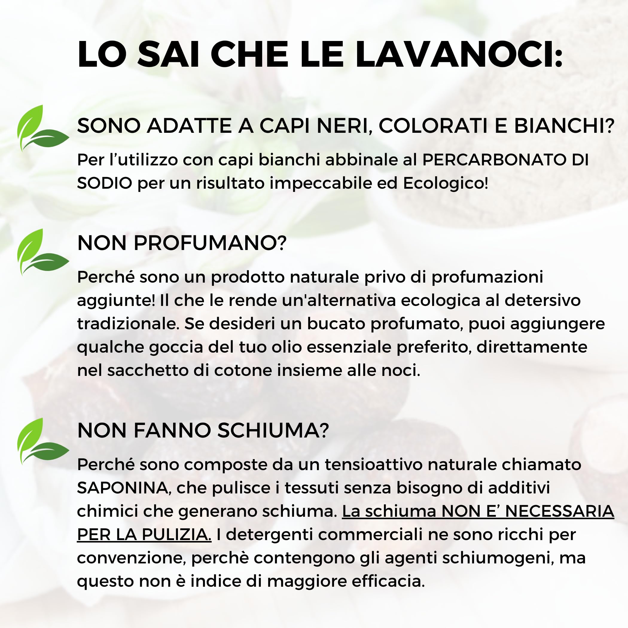 LAVANOCI Noci del sapone 1kg (2x500g), Noci indiane per il bucato, Ecodetersivo 100% Naturale