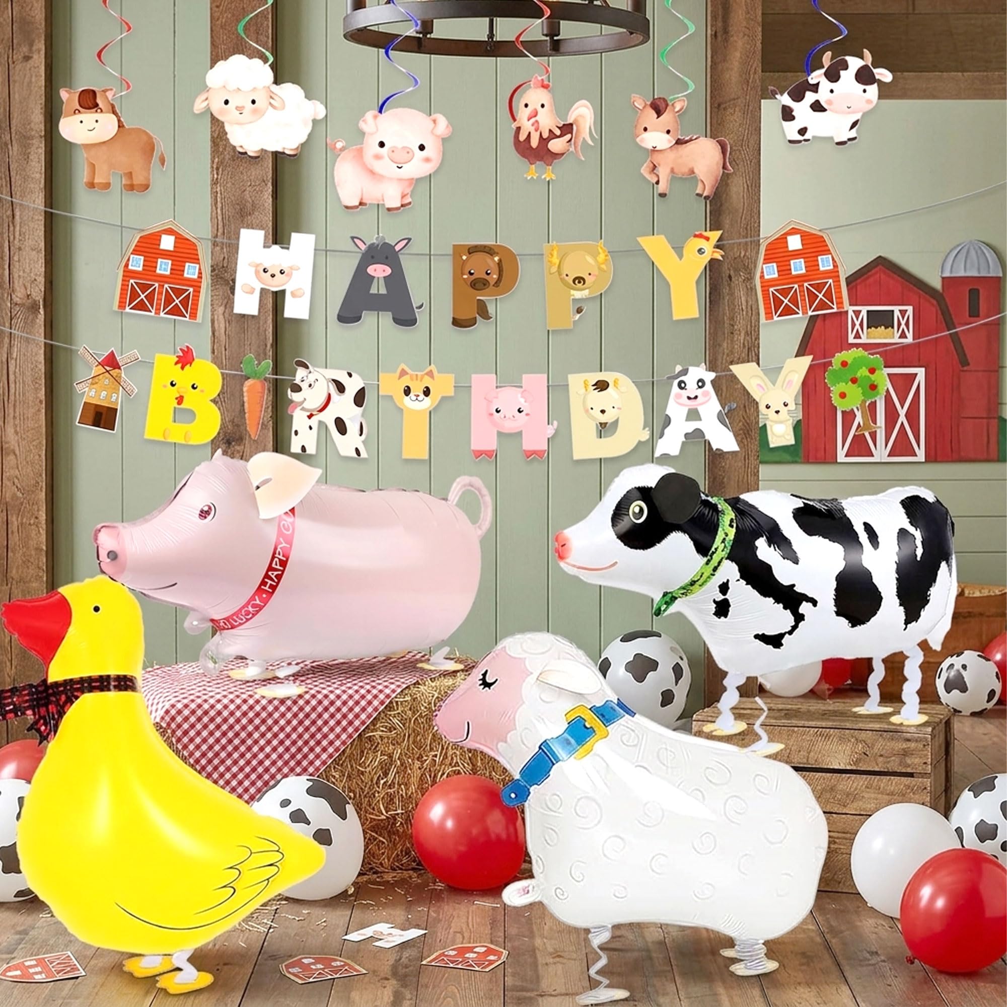 Farm Animals Barnyard Birthday Decor Farmhouse Party Supplies