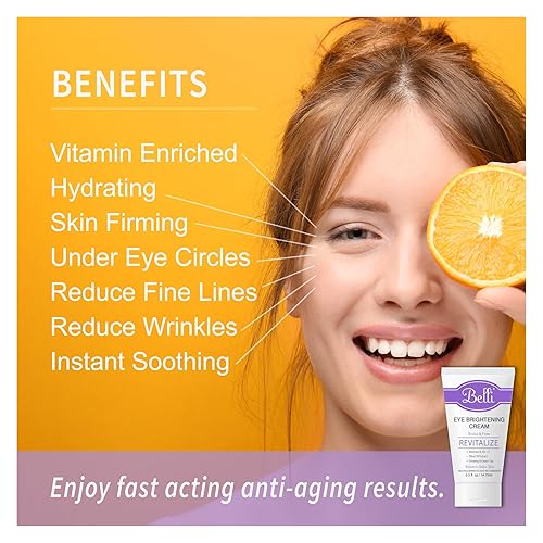 Miniatura 4 de Belli Crema de ojos para iluminar las arrugas ojeras antienvejecimiento de la piel renovadora e hinchada, vitamina enriquecida | Suaviza la piel |