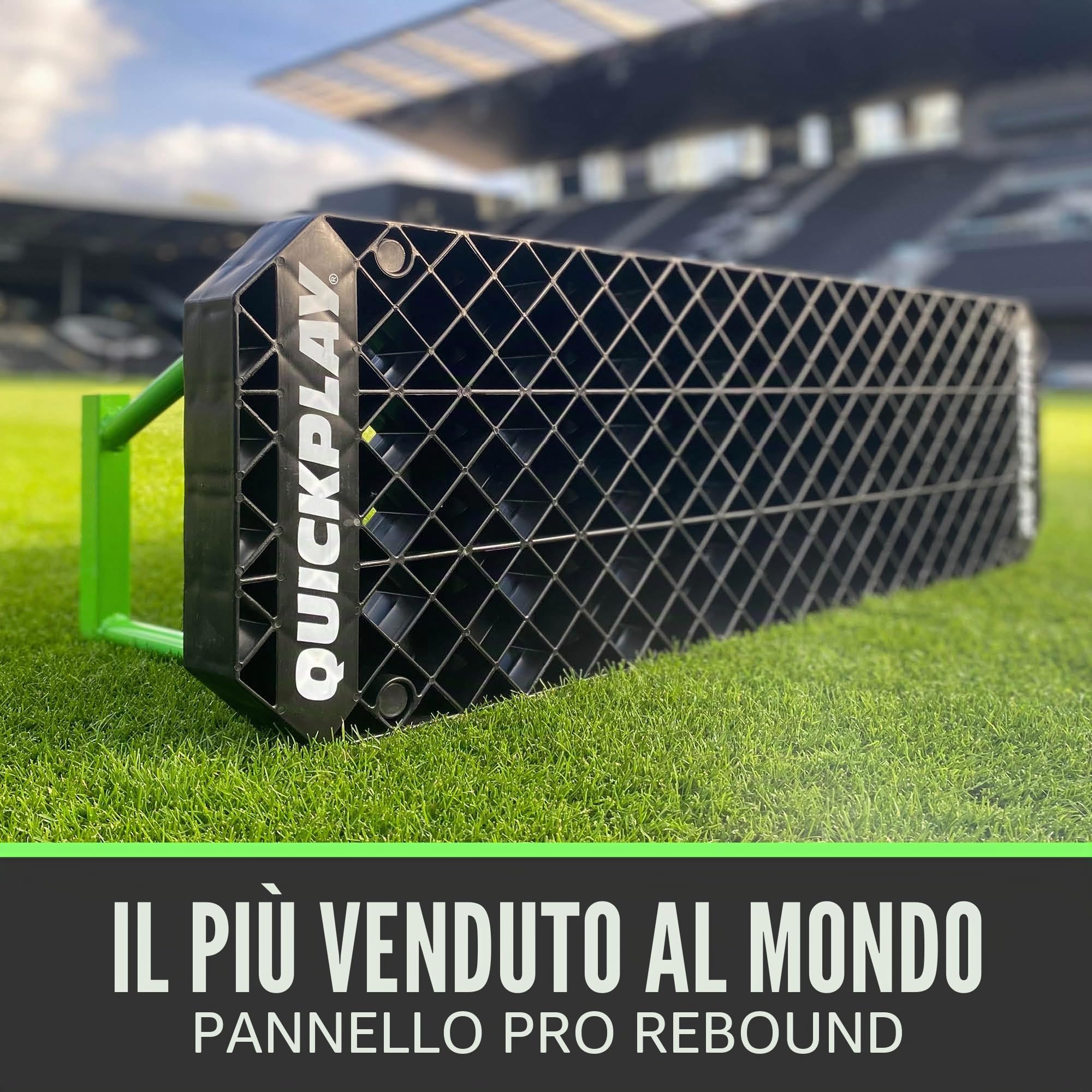 QUICKPLAY Stazione di replay | La scheda professionale di rimbalzo del calcio presenta una doppia trama e un angolo regolabile…