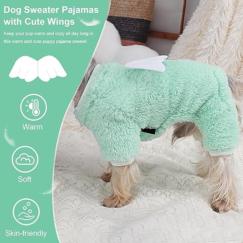 Miniatura 8 de Suéteres para perros pequeños, niñas y niños, pijamas de forro polar de invierno, overoles para mascotas, ropa para perros, suéter para cachorros,