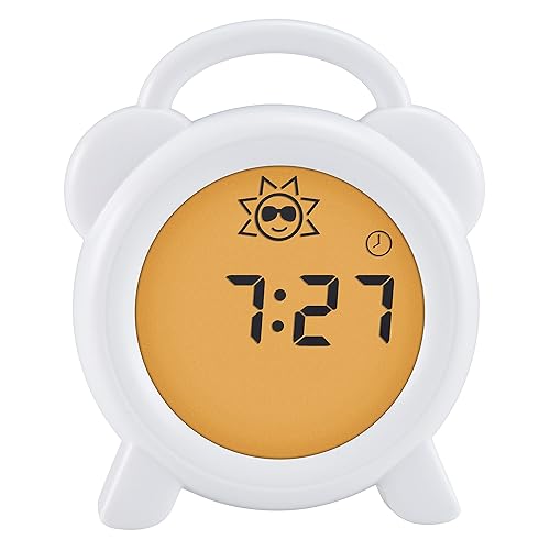 Alecto Réveil Pédagogique avec Alarme/Veilleuse, Blanc