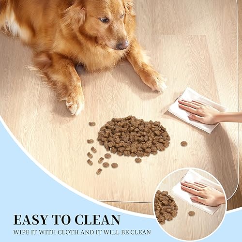 Miniatura 6 de Tonaus Tapete para silla de suelo duro, para silla de oficina, escritorio, grande, 48 x 36 pulgadas (3 x 4 pies), protector de suelo de PVC