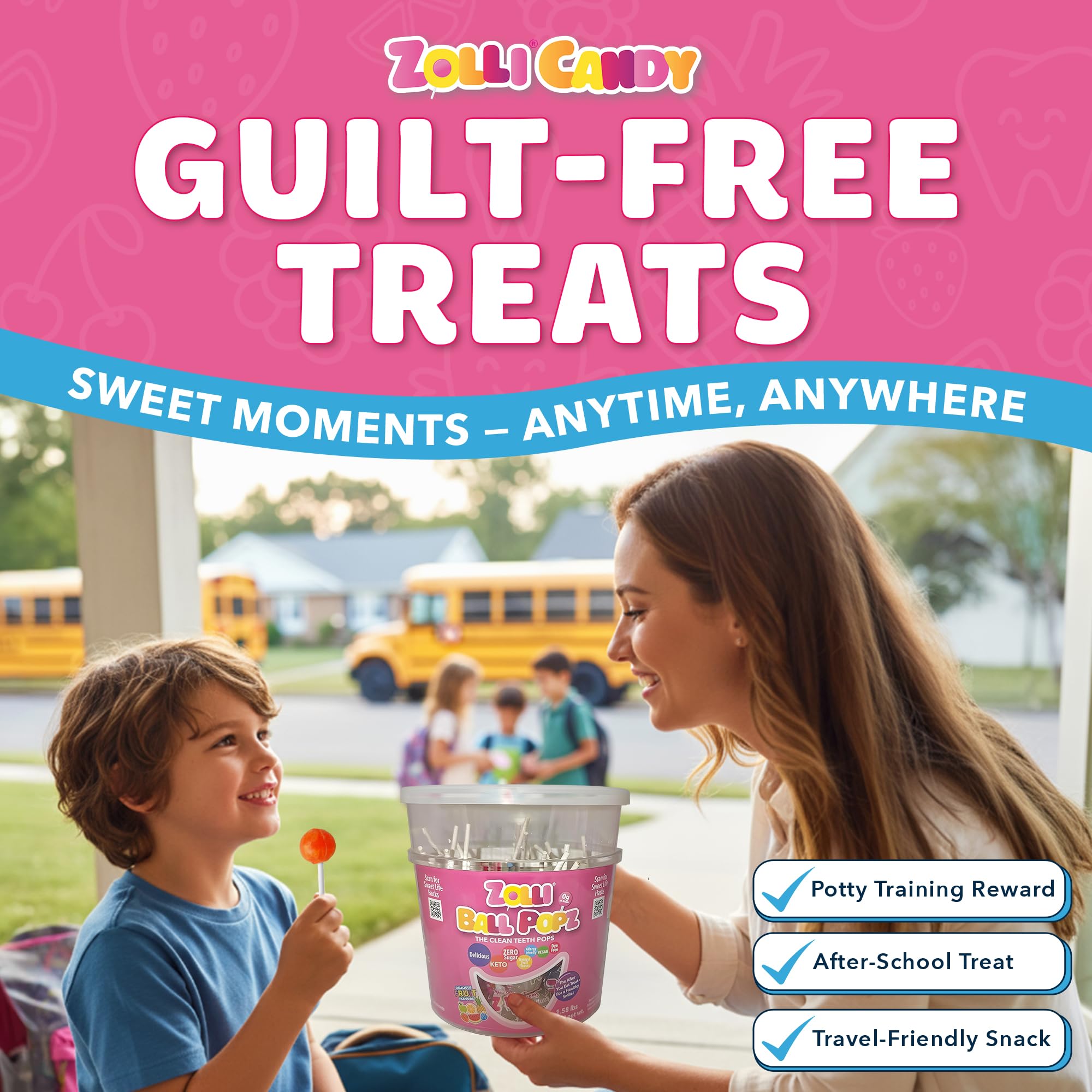 Amazon.com : Zollipops Ball Popz Clean Teeth Sugar Free Candy