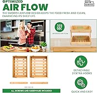 Vista 7 de GET SORTED Paquete de cesta de frutas de bambú de 2 y 3 niveles