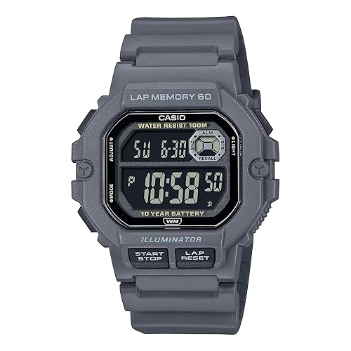 Casio AE-1600H Series | Black | 10-Year Battery | LED Illuminator | Digital Watch