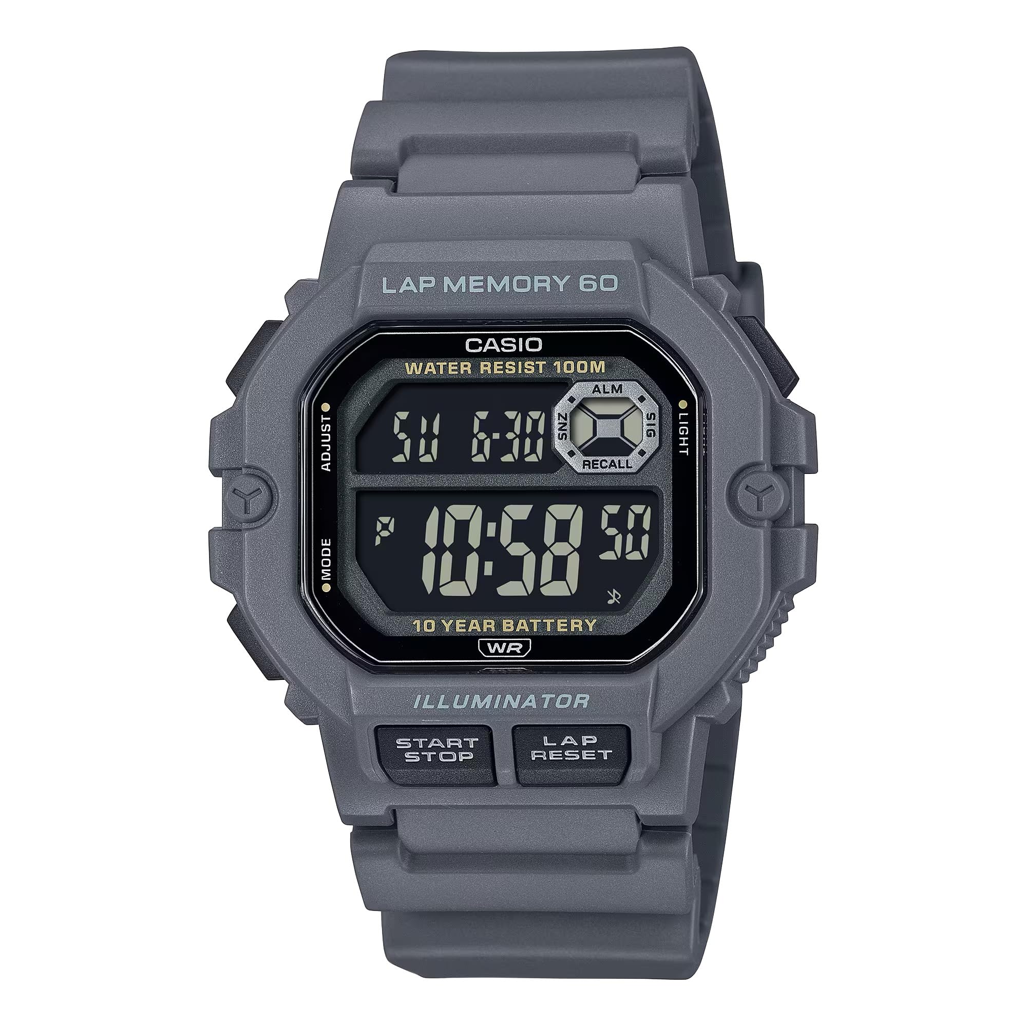 Casio AE-1600H Series | Black | 10-Year Battery | LED Illuminator | Digital Watch
