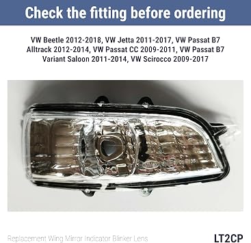 Mirror Indicator for Volvo S40 V50 C30 Jaguar XJ XF Right Lamp