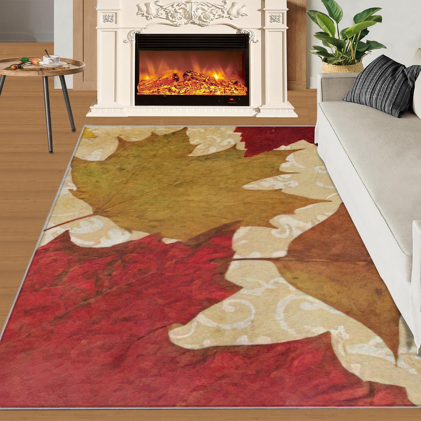 Tapis de Thanksgiving grand format antidérapant pour protéger le sol du salon