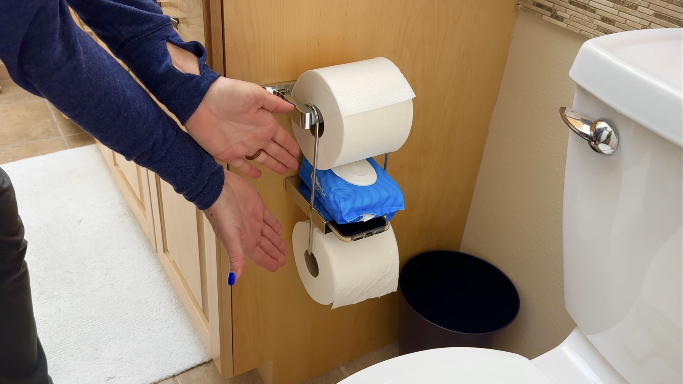 Amazon.com: TP Pal Ledge – Hanging Extra Toilet Paper Roll Holder