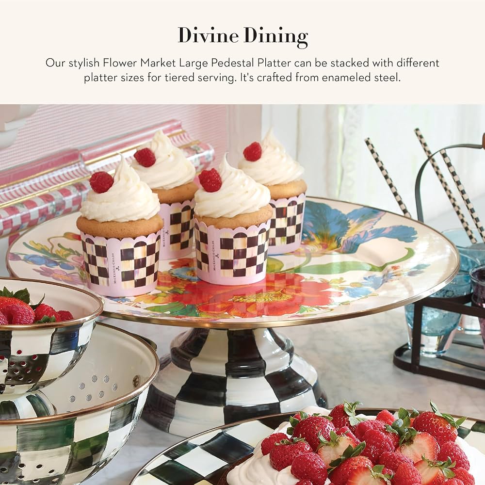 MACKENZIE-CHILDS チェッカーボード ケーキスタンド MACKENZIE-CHILDS チェッカーボード ケーキスタンド MACKENZIE