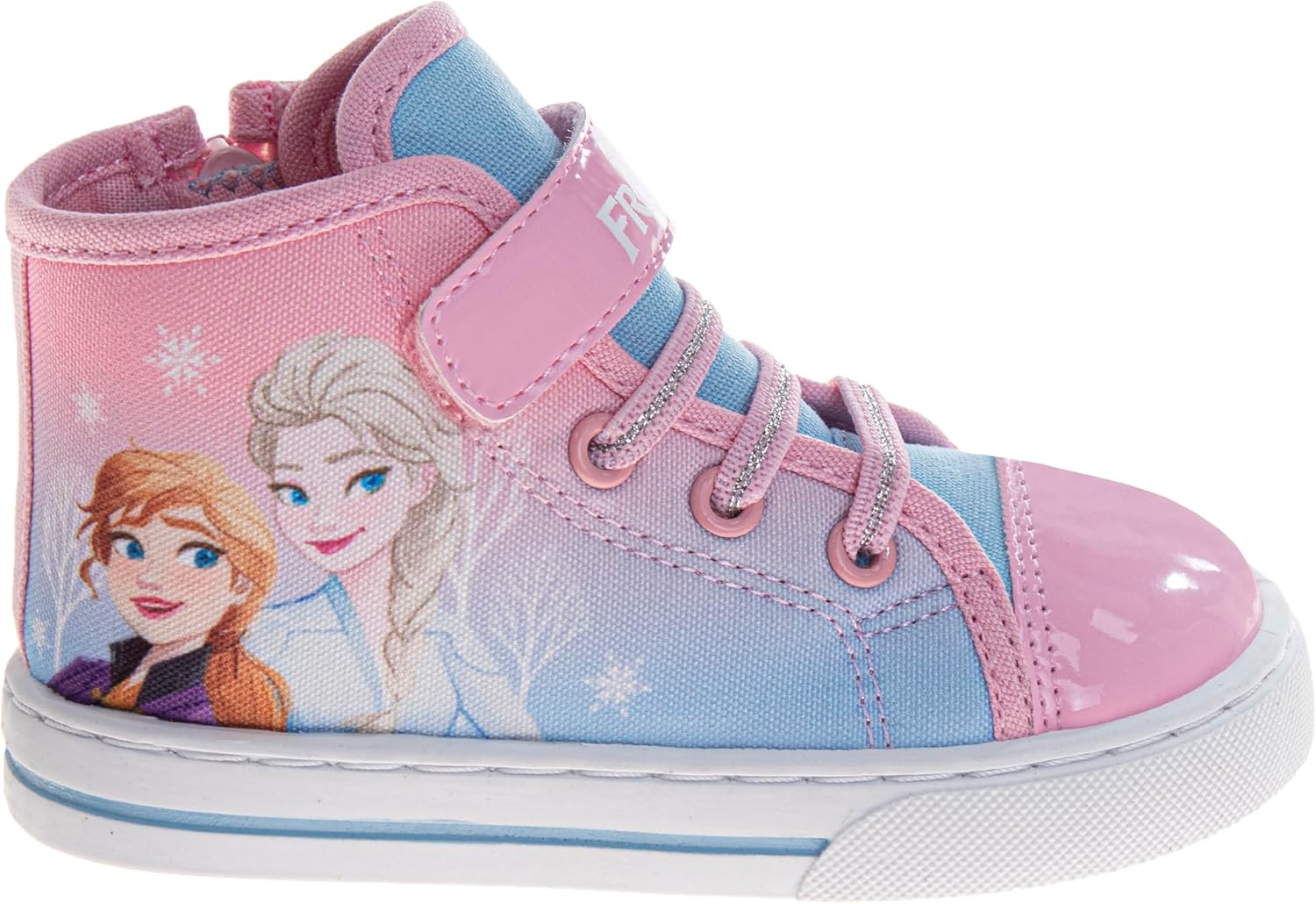 Disney Princess Minnie Mouse Frozen Encanto Hightop Sneakers - Snow White Ariel Elsa Maribel Minnie Ankle Shoes (Sizes: 6-12 Toddler - Little Kids) - Image 2