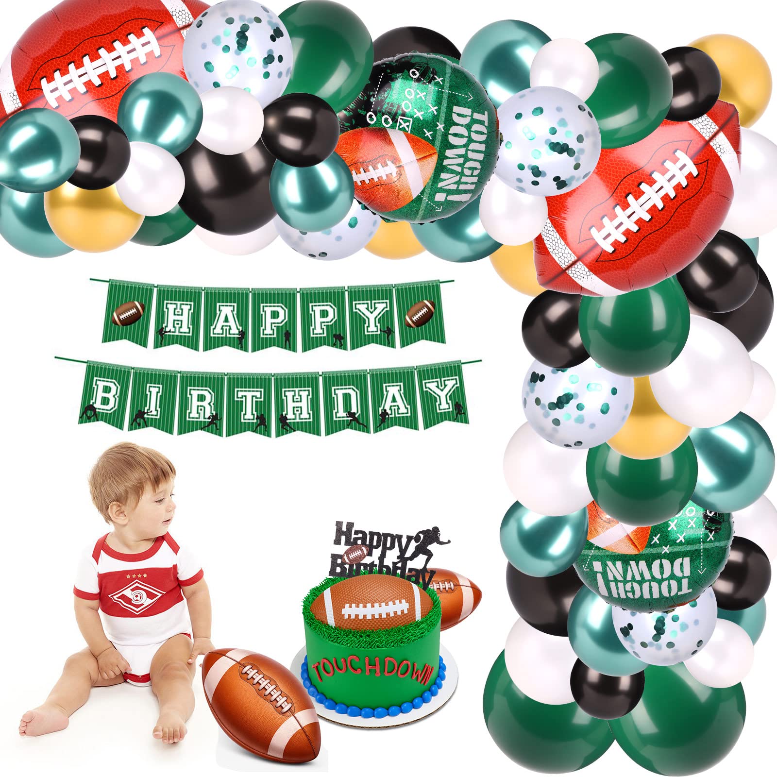 Buy BLOOMWIN Football Party Decoartions, Football Balloons Garland Arch