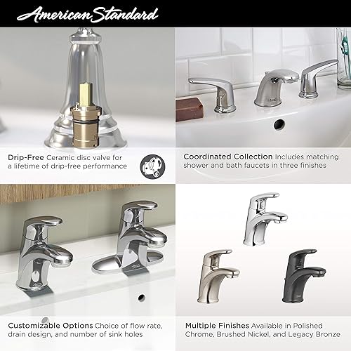Miniatura 2 de American Standard 7075100.295Colonia Pro SL monoblockwithmetal Drain,,, níquel satinado