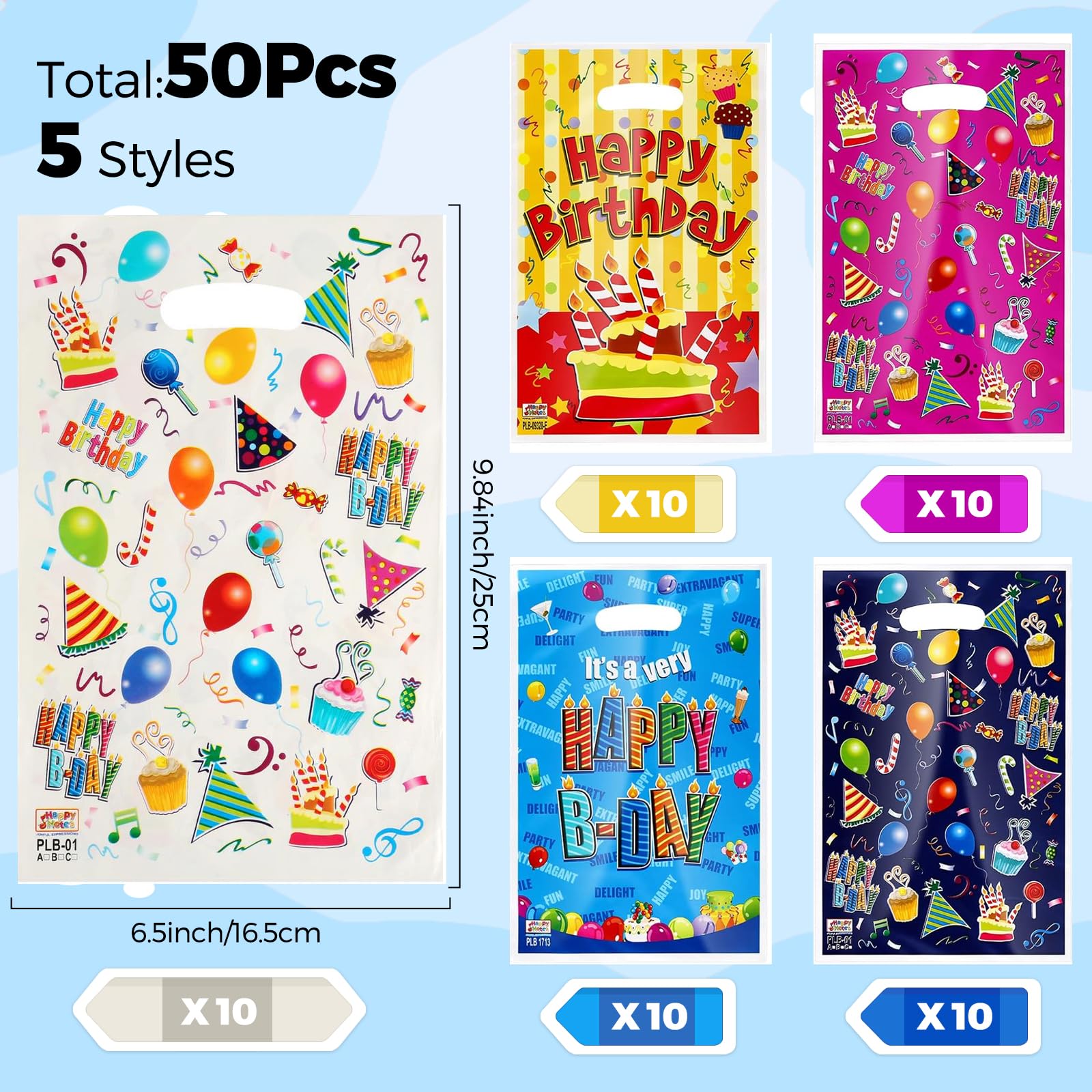 Cadeau Anniversaire Enfants Invites Hwtcjx 50 Pièces Sac Anniversaire Enfant, Sachet Bonbons Anniversaire Pochette Cadeau Anniversaire Enfant