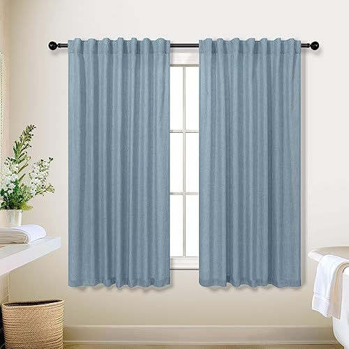 Miniatura 138 de KOUFALL Cortinas transparentes de lino de 90 pulgadas, cortinas para Sala Modernas 2025 De Lino Elegantes, cortinas personalizadas con pestaña