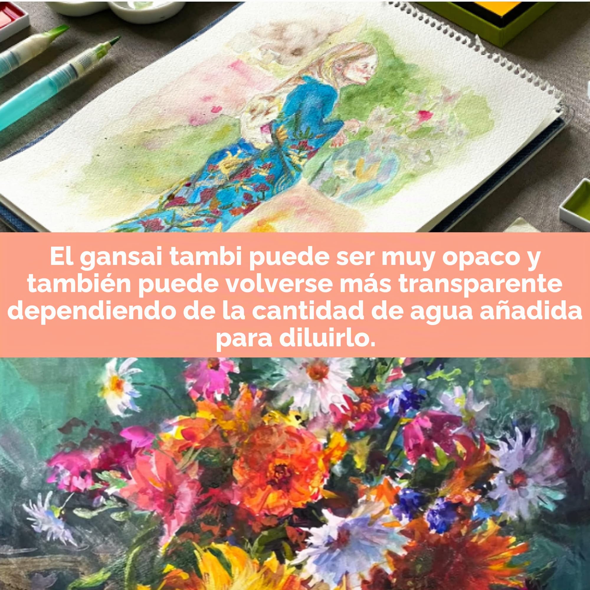 Kuretake uretake GANSAI TAMBI Juego de 24 colores II, Art Nouveau colors, MC20/24V/NW