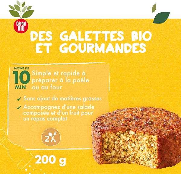 Céréal Bio Croq'Soja à la Provençale - Végan et Bio - Simple et Rapide à Réchauffer - 200g (2 x 100g) - 189727 (Lot de 4) - 3