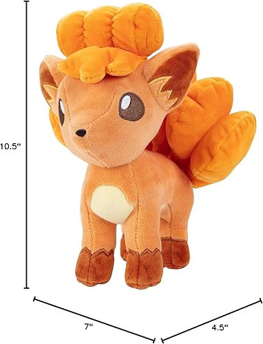 Miniatura 6 de Pokemon Vulpix - Peluche de 8 pulgadas, con licencia oficial, figura de generación uno, auténtico juguete de peluche suave, regalo de Navidad para
