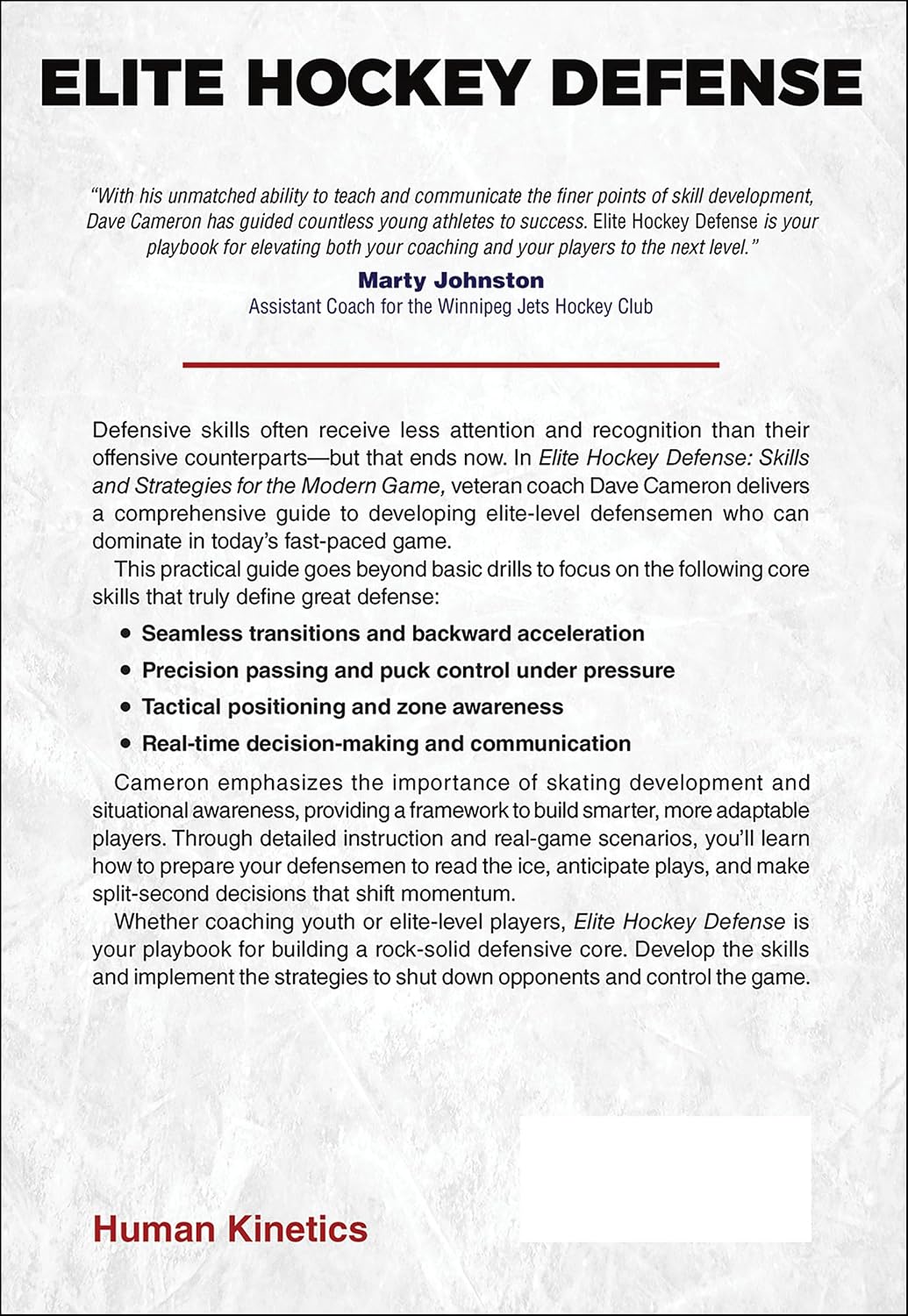 Elite Hockey Defense: Skills and Strategies for the Modern Game