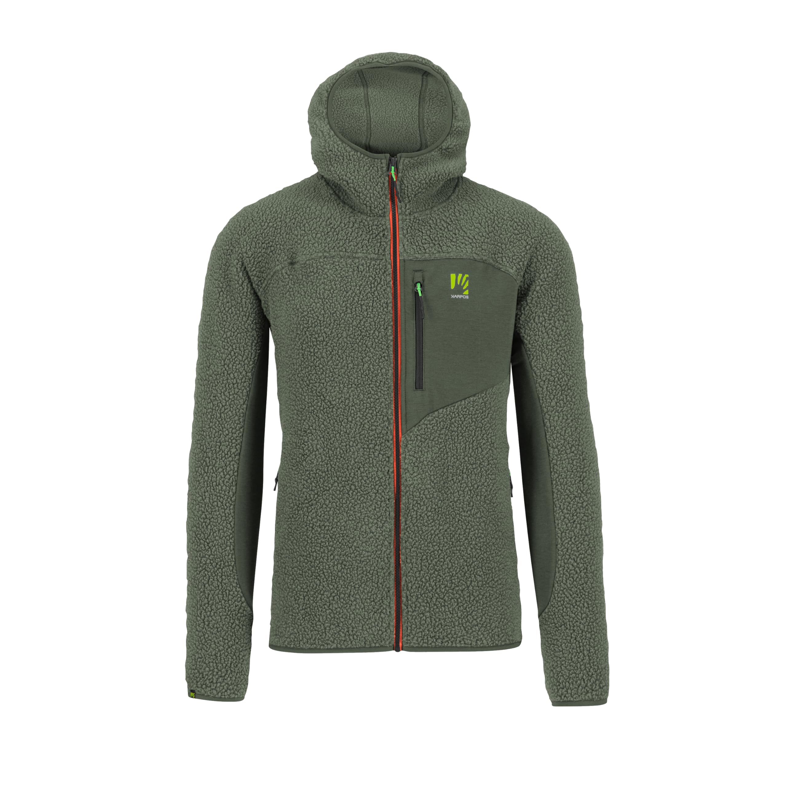 KARPOS 2501143-024 80'S HOODIE FLEECE Sweatshirt Men's THYME Size S