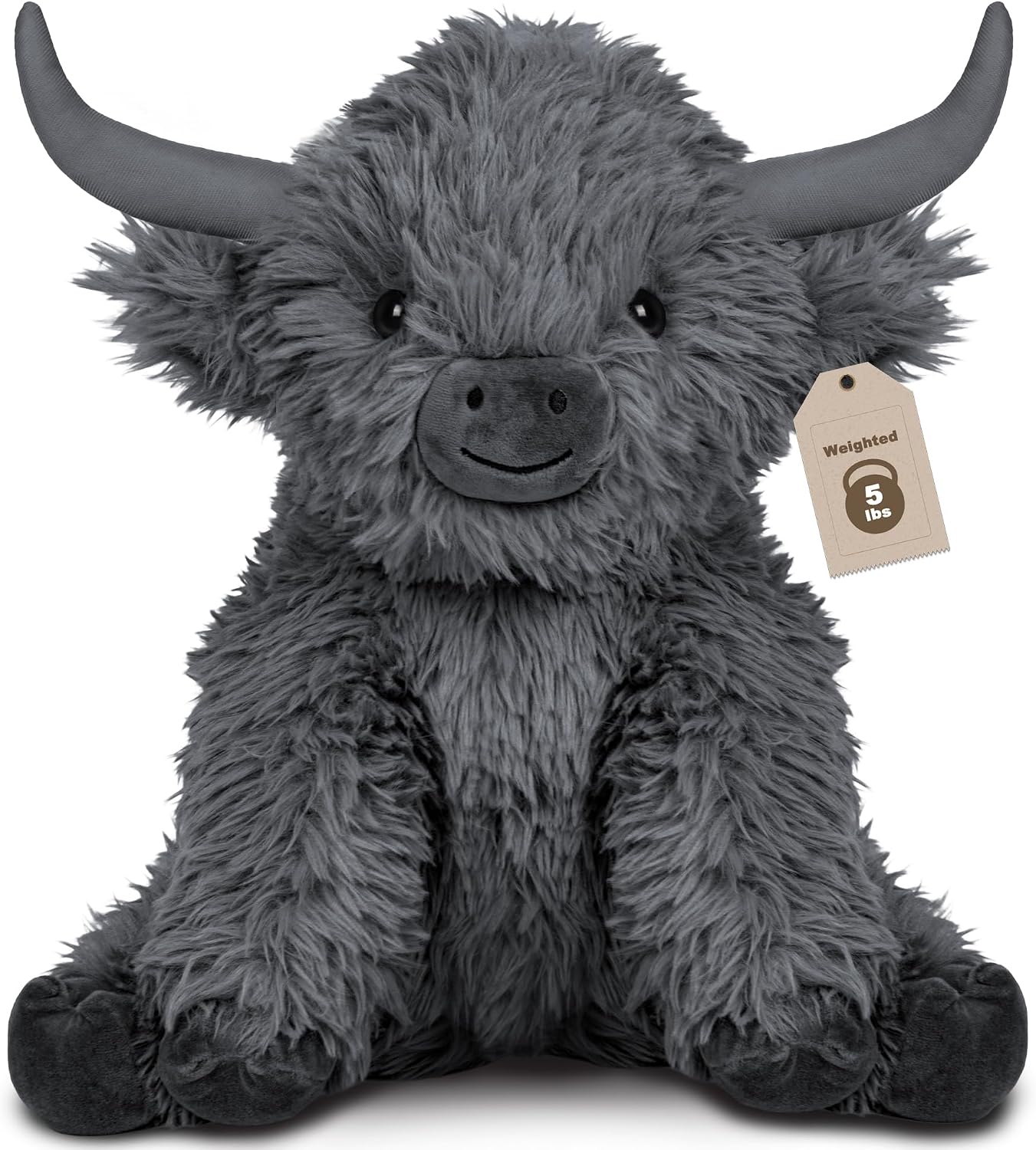 Wepop 5lbs Highland Cow Weighted Stuffed Animals 16in Highland Cow Gift