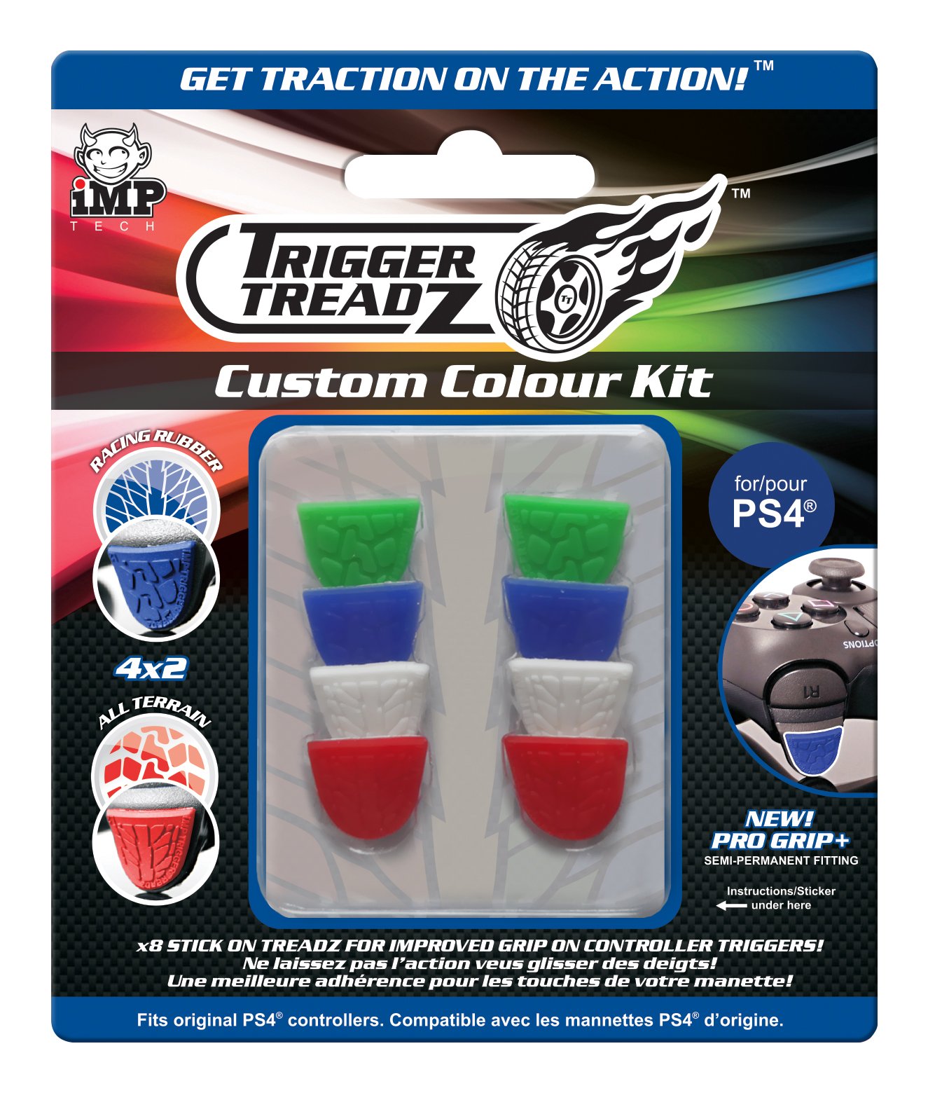 iMP Tech Trigger Treadz TT Custom Colour Kit: 8 Pack Set /PS4