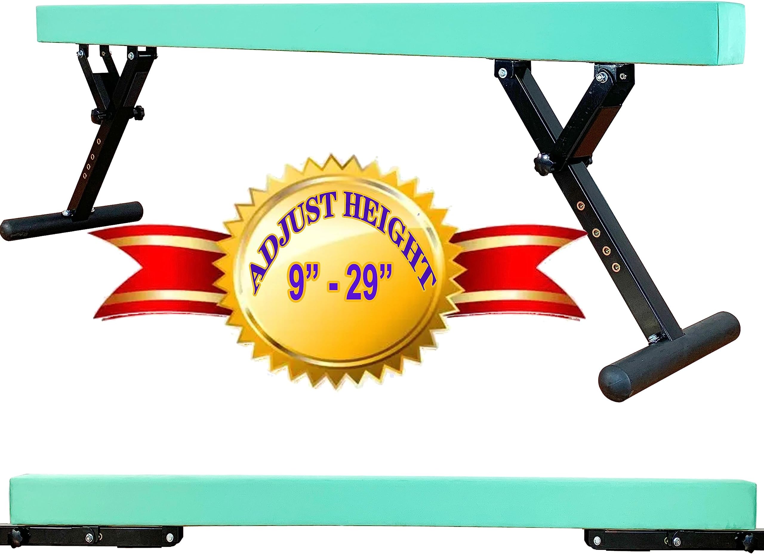 Adjustable Balance Beam 8 ft Gymnastic Beam Adjustable Height for Kids and Teenage of All Gymnastic Levels, Gymnastic Training Beam Gymnastic Equipment for Athlete Home and Gym Club Use