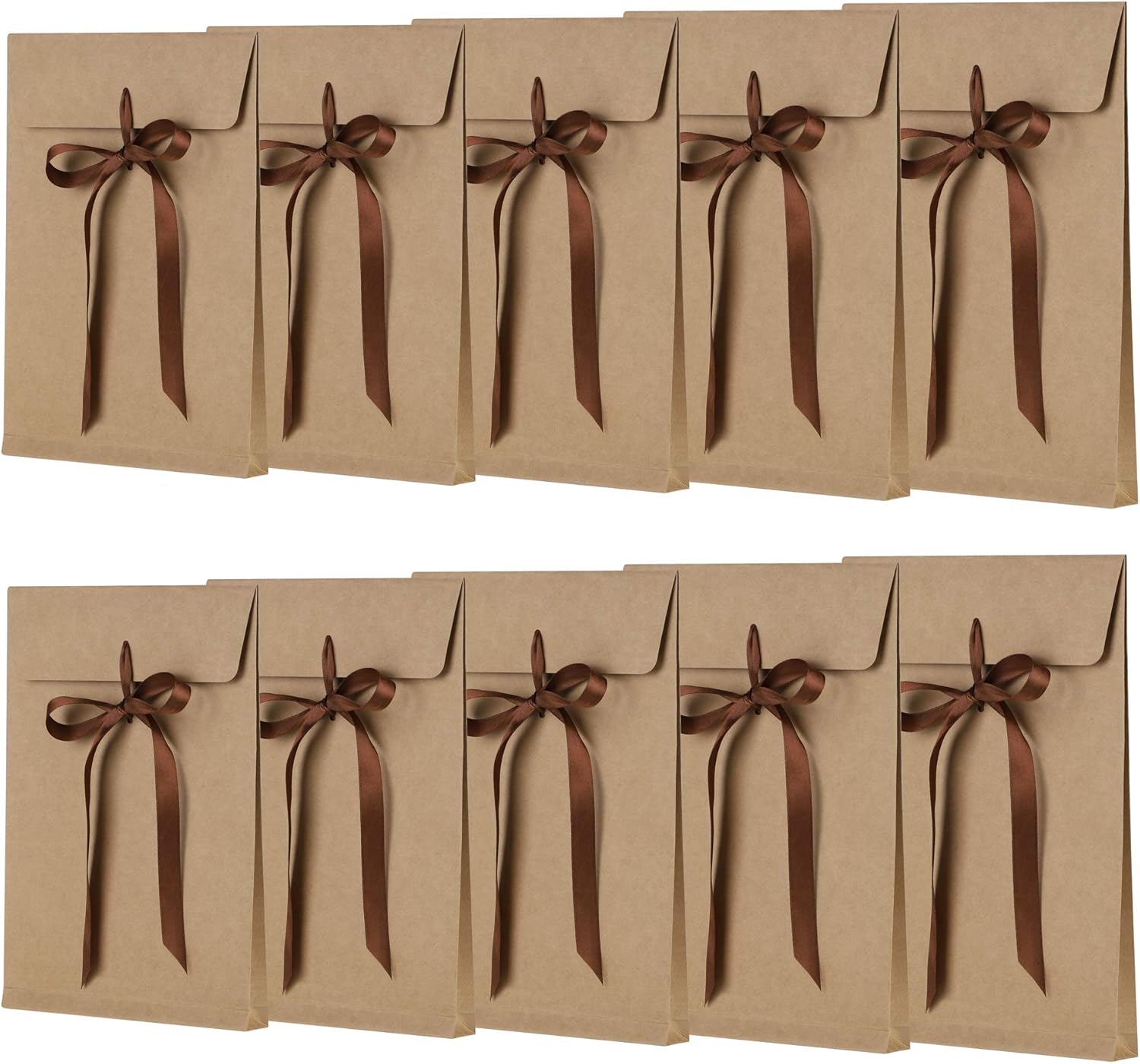 10Pcs Envelope Gift Box Kraft Present Bag, Paper Gift Box 18 * 27 * 2 ...