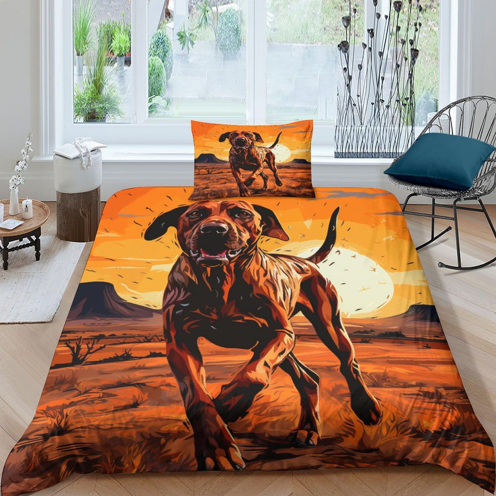 Parure de lit montagnes 3D Kane microfibre respirante anti-plis