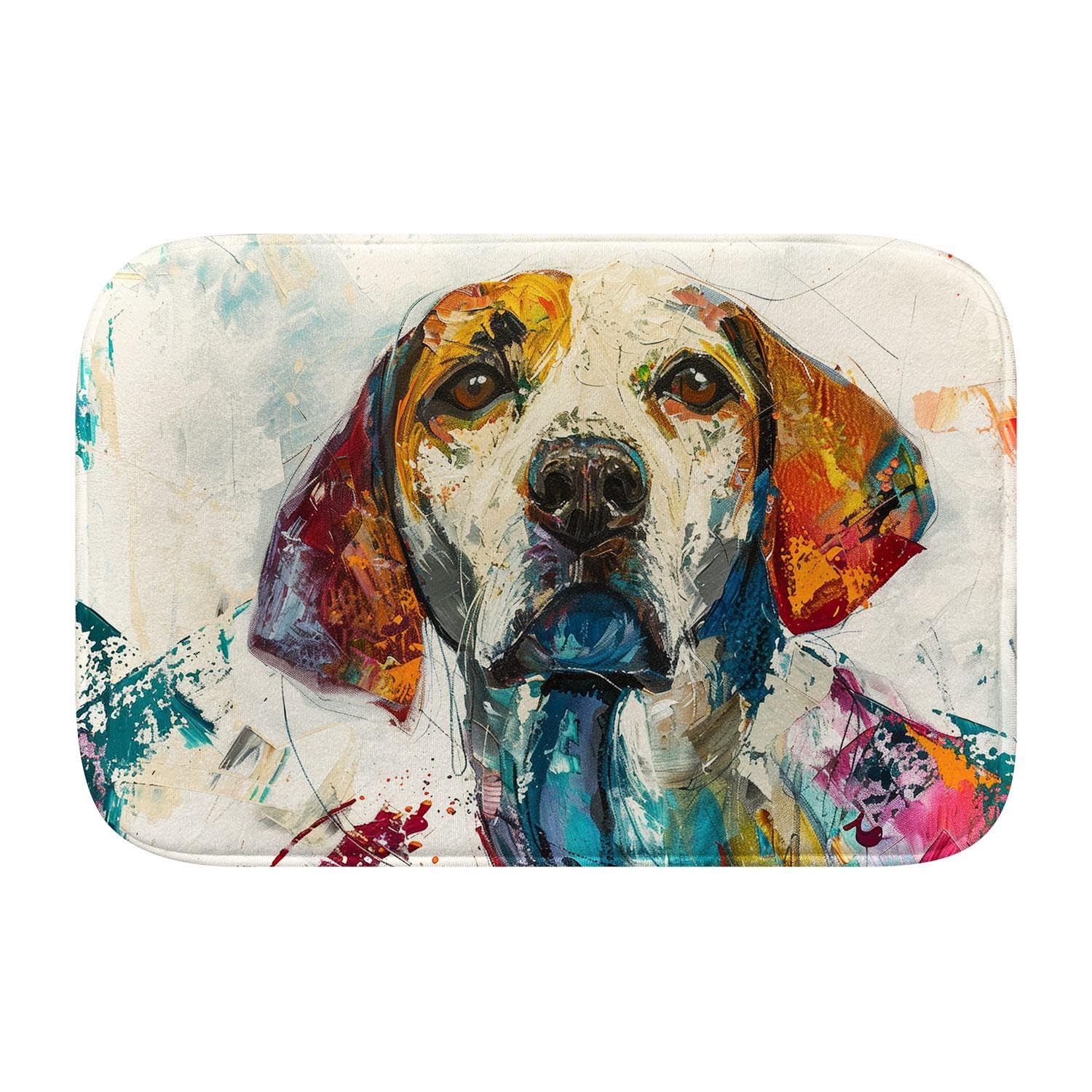 Tapis de bain moderne chien - Transformez votre sortie de douche en un moment de douceur absolue