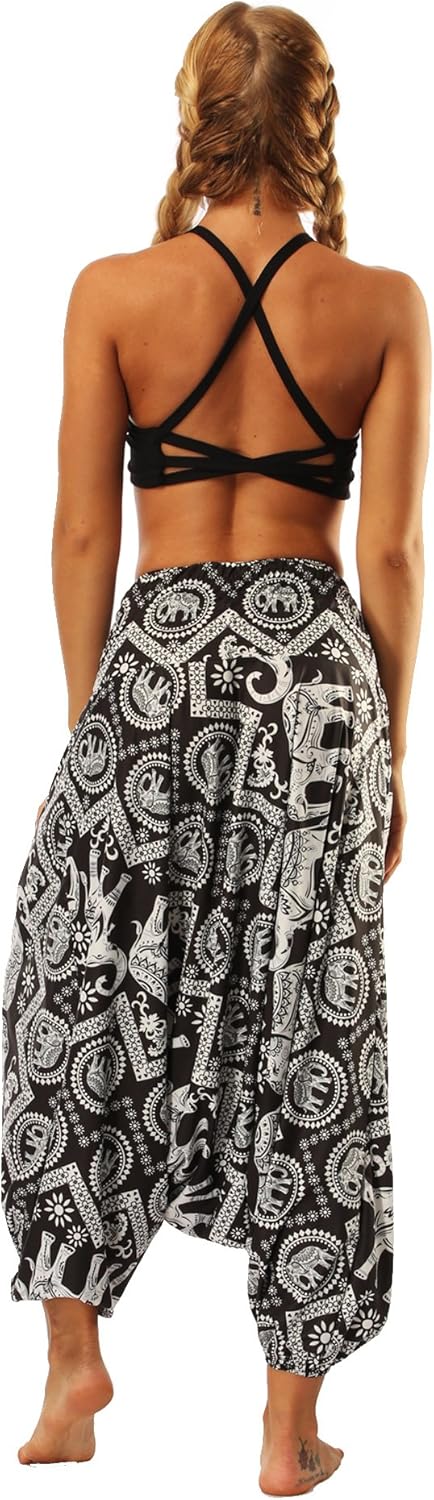 dilake Pantalones de yoga para mujer, pantalones bohemios, pantalones de  harén, pantalones hippie, pantalones bohemios, pantalones de yoga de  cintura alta, leggings bohemios para mujer, 009, L : Amazon.com.mx: Ropa,  Zapatos y