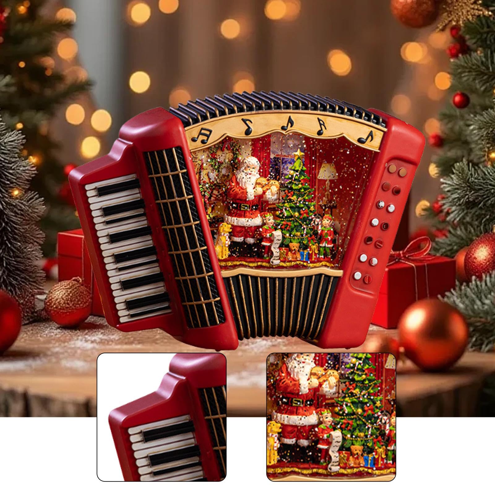 Decorazione Natalizia a Forma di Musicale per Il Tavolo Del Soggiorno, Ideale per Le Feste.