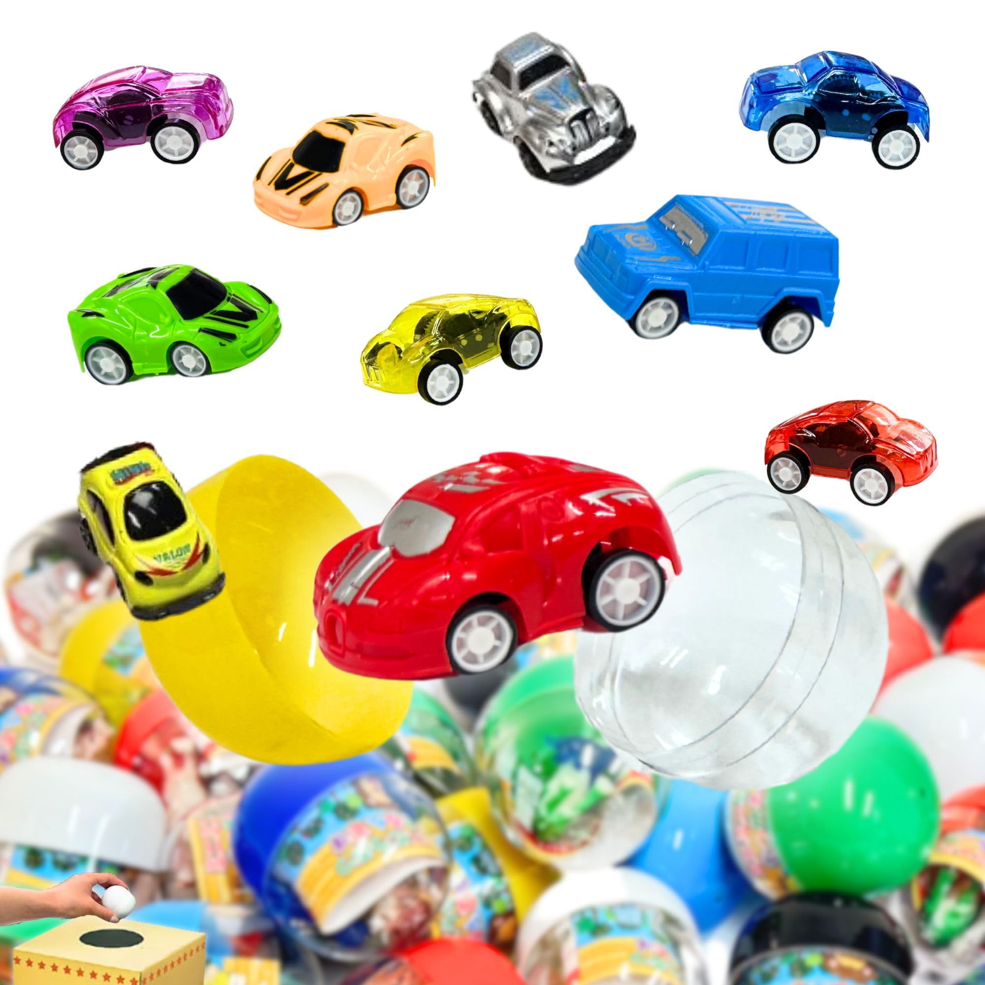 Amazon.co.jp: 【嬉しい 縁日 用品】 ミニカー ガチャガチャ 60