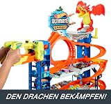 Hot Wheels Let’s Race Netflix - Coffret Jeu De Construction City Garage Ultime avec 2 Voitures, Rangement pour Plus De 50 Voitures Échelle 1:64, 4 Niveaux De Jeu, 5 Ans et Plus, HKX48 - 7