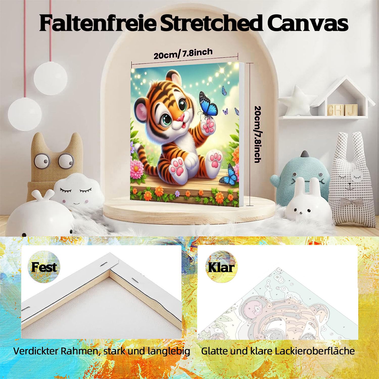 Pintura Con Numeros Para Niños Pintura Por Números Para Niños Con Marco, Panda Pintura Por Números A Partir De 5, 6, 7, 8, 9, 10 Años, Niña Y Niño, Pintura Por Números