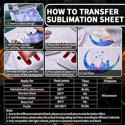 Miniatura 8 de Hojas de tinta de transferencia infusible en blanco y negro para Cricut, Silhouette Cameo, hojas de tinta de transferencia de mármol para espacios