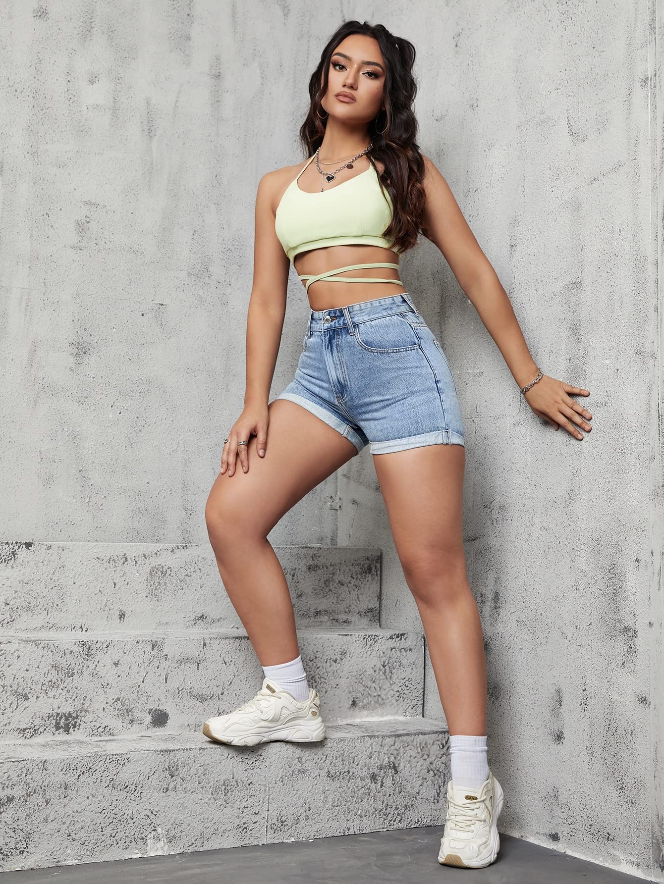 Shorts Women Plus Size Summer Classic For Womens High Waisted