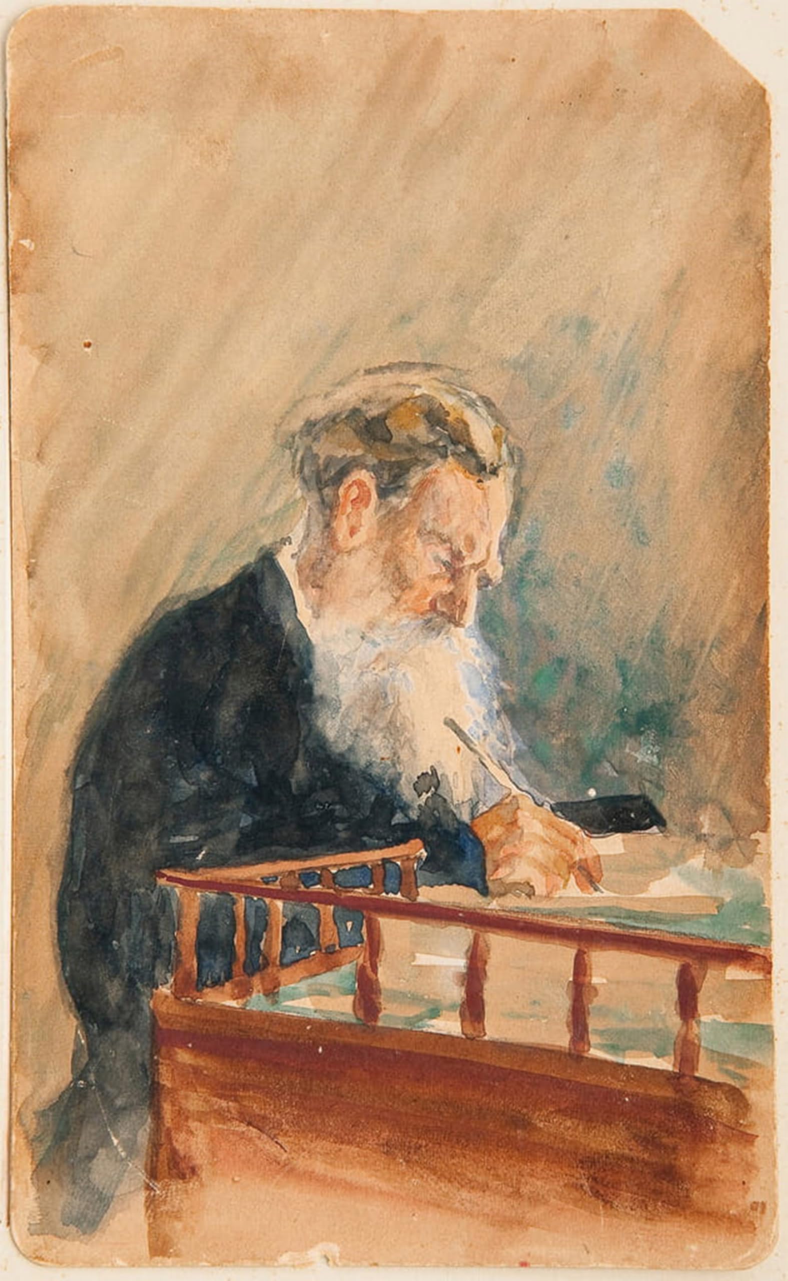 ARTXLXXBN Famous Painting Canvas Artwork Graffiti Print Portrait of the Writer Leon Tolstoi Work by Ilya Efimovich Repin Portrait Canvas Image for Home Decor 60x90cm