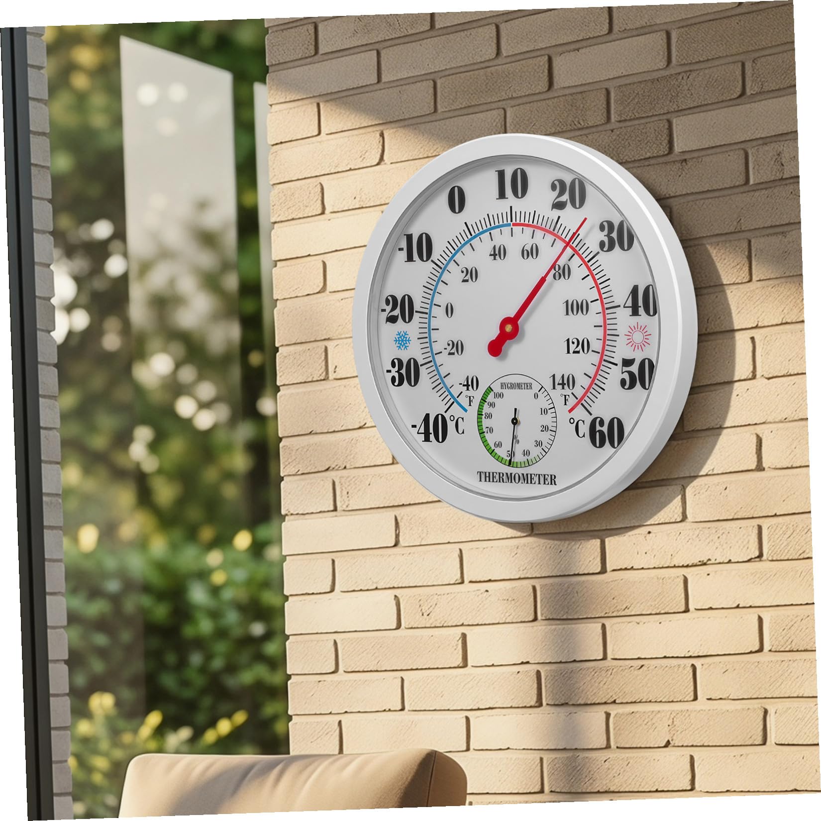 Termómetro Digital de Pared para Casa y Sauna Medidor Preciso de Temperatura y Humedad Interior Compacto y Fácil de Montar Control Climático para Dormitorio y Salón