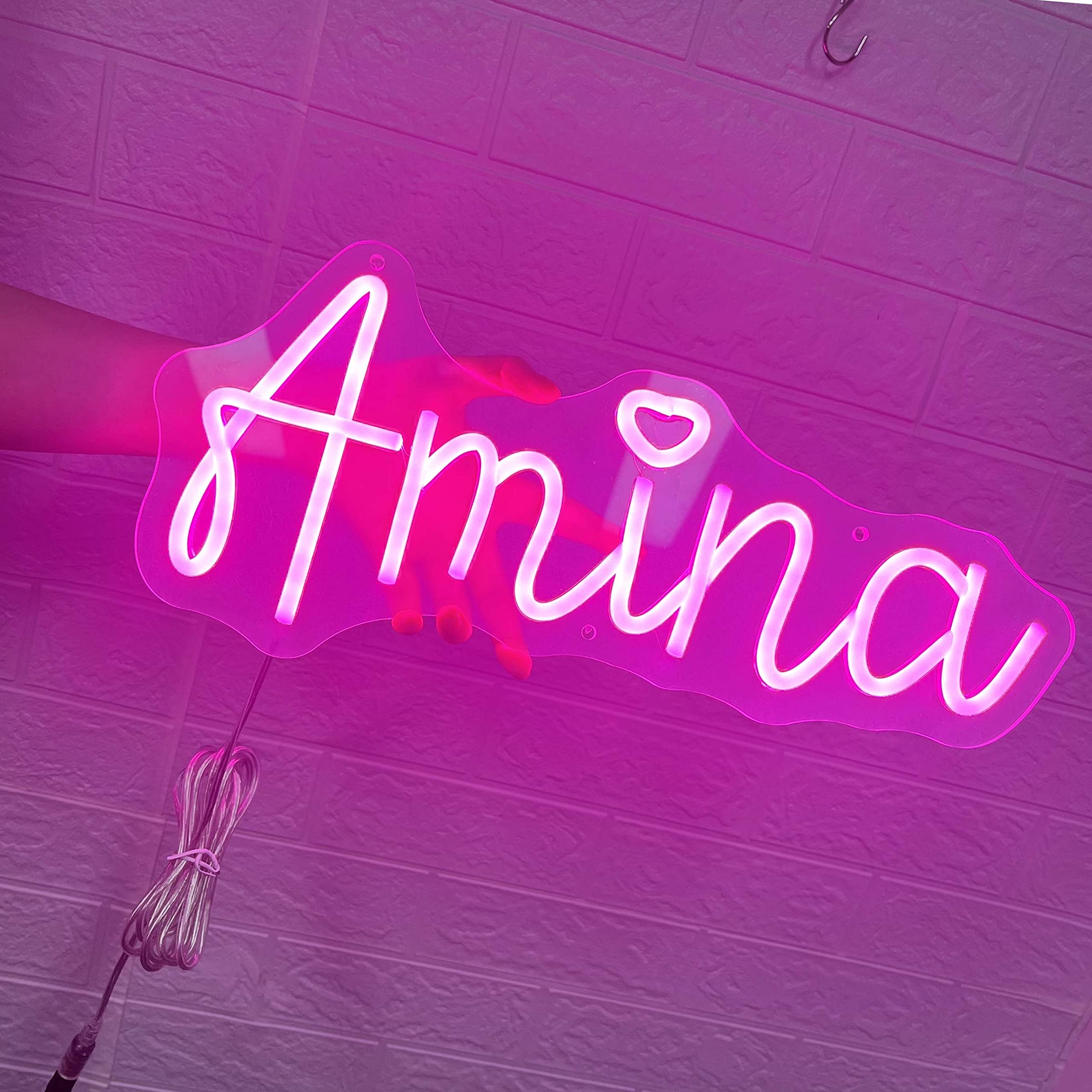 Custom Neon Signs for Wall Decor Bedroom Decor Personalized Large Pink Neon LED Light Signs Name Wedding Birthday Party Decor for Women
