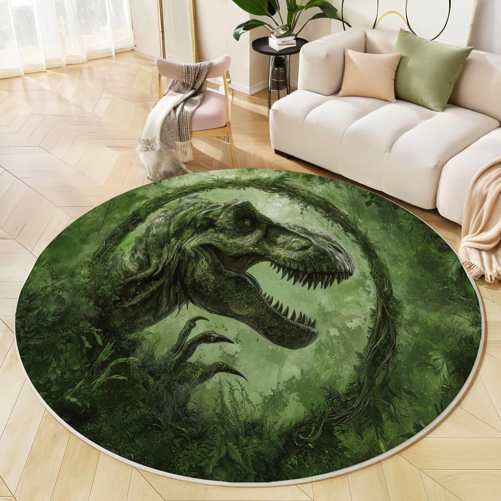 Tapis vert émeraude 200 cm doux et antidérapant pour éviter les glissades