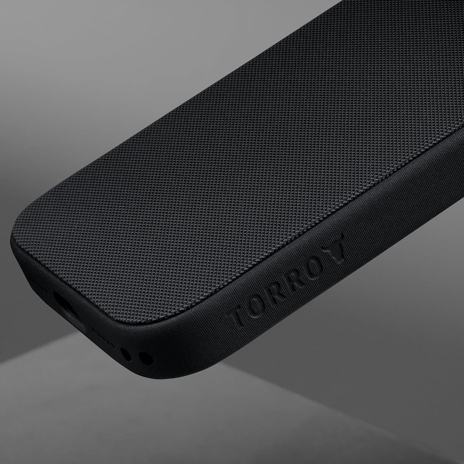 TORRO Woven Case Compatible with iPhone 17 Pro Max - Slim Protective MagSafe Compatible Case with Textured Finish, Camera Control Button and Raised Camera Ring (Black)