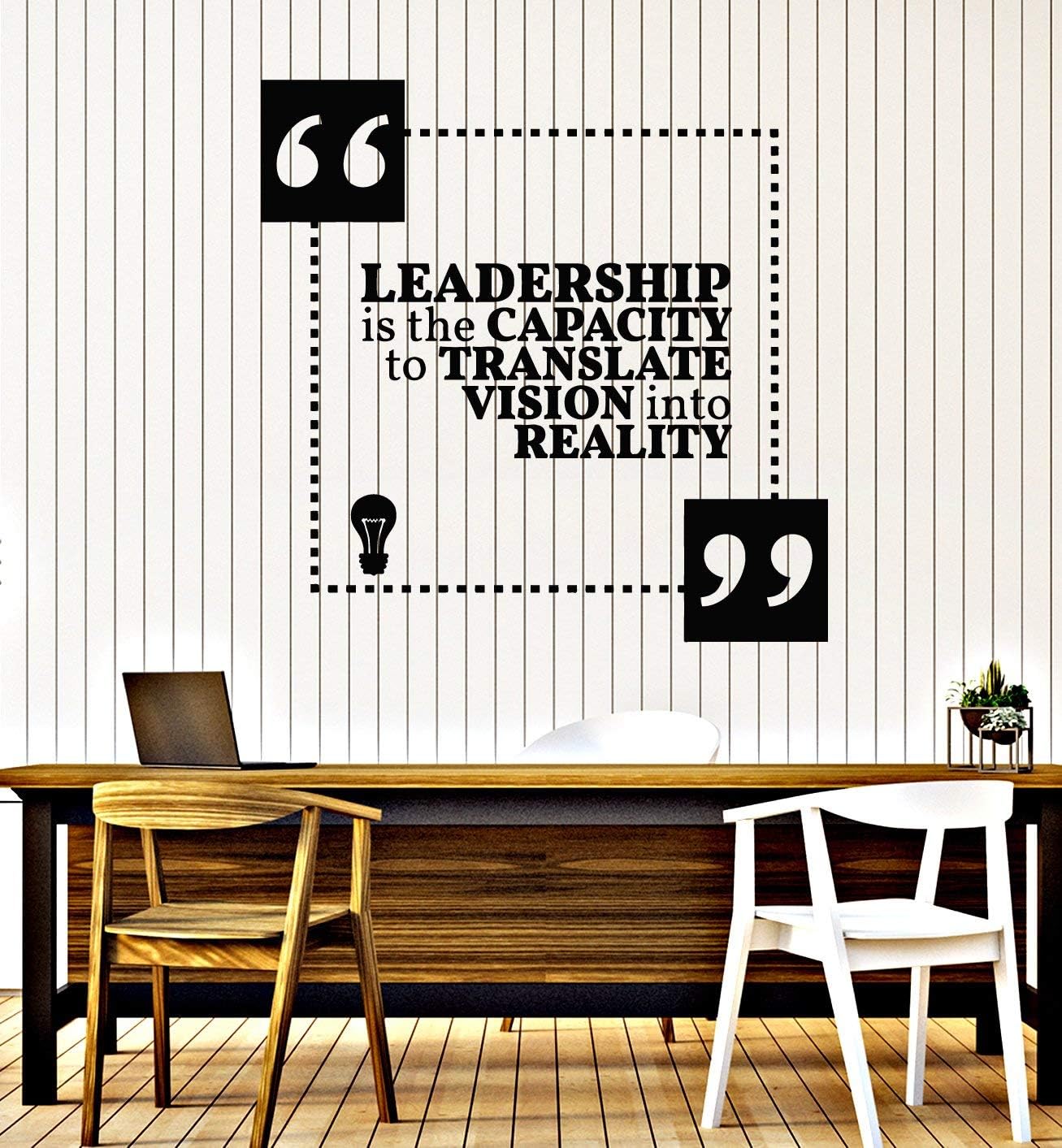 Vinyl Wall Decal Leadership Inspiring Motivation Quote Words Stickers Mural Large Decor (g4566) Black