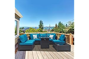 8-Piece Patio Fire Pit Furniture Set