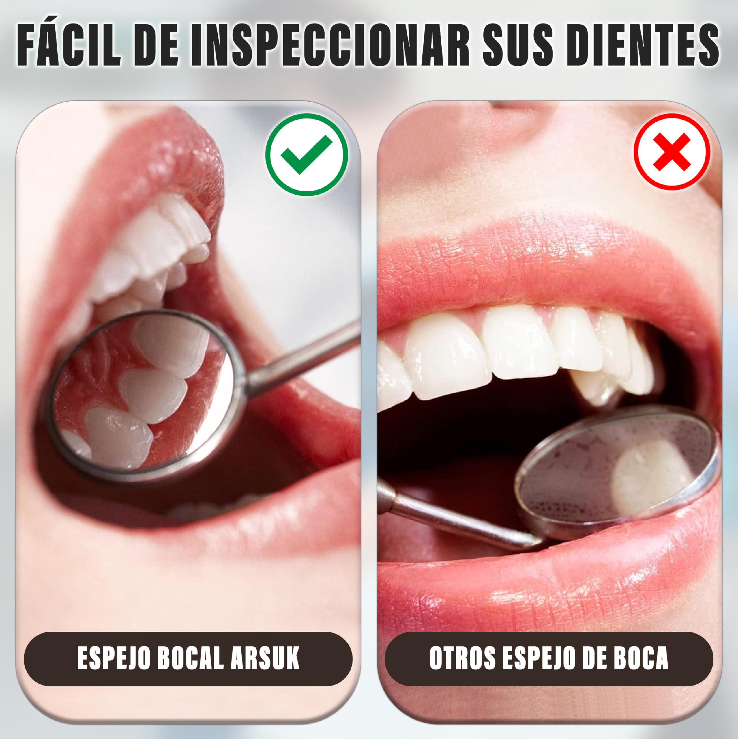 Espejo Dental con Mango Instrumentos dentales ARSUK